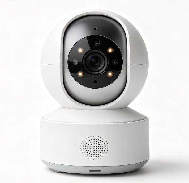 360° Pan Tilt WiFi Security Camera, Night Vision Motion Detection Indoor Baby Pet Cam, Two-Way Audio Remote View via Phone App